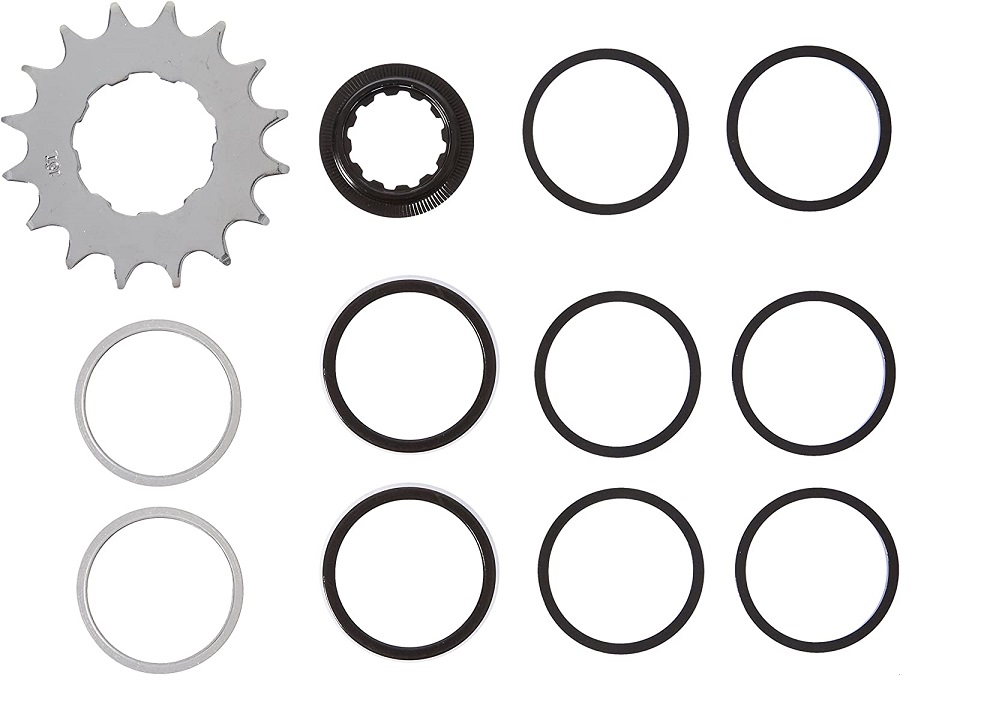Wheels Manufacturing One Speed Conversion Spacers Set with 16T cog 